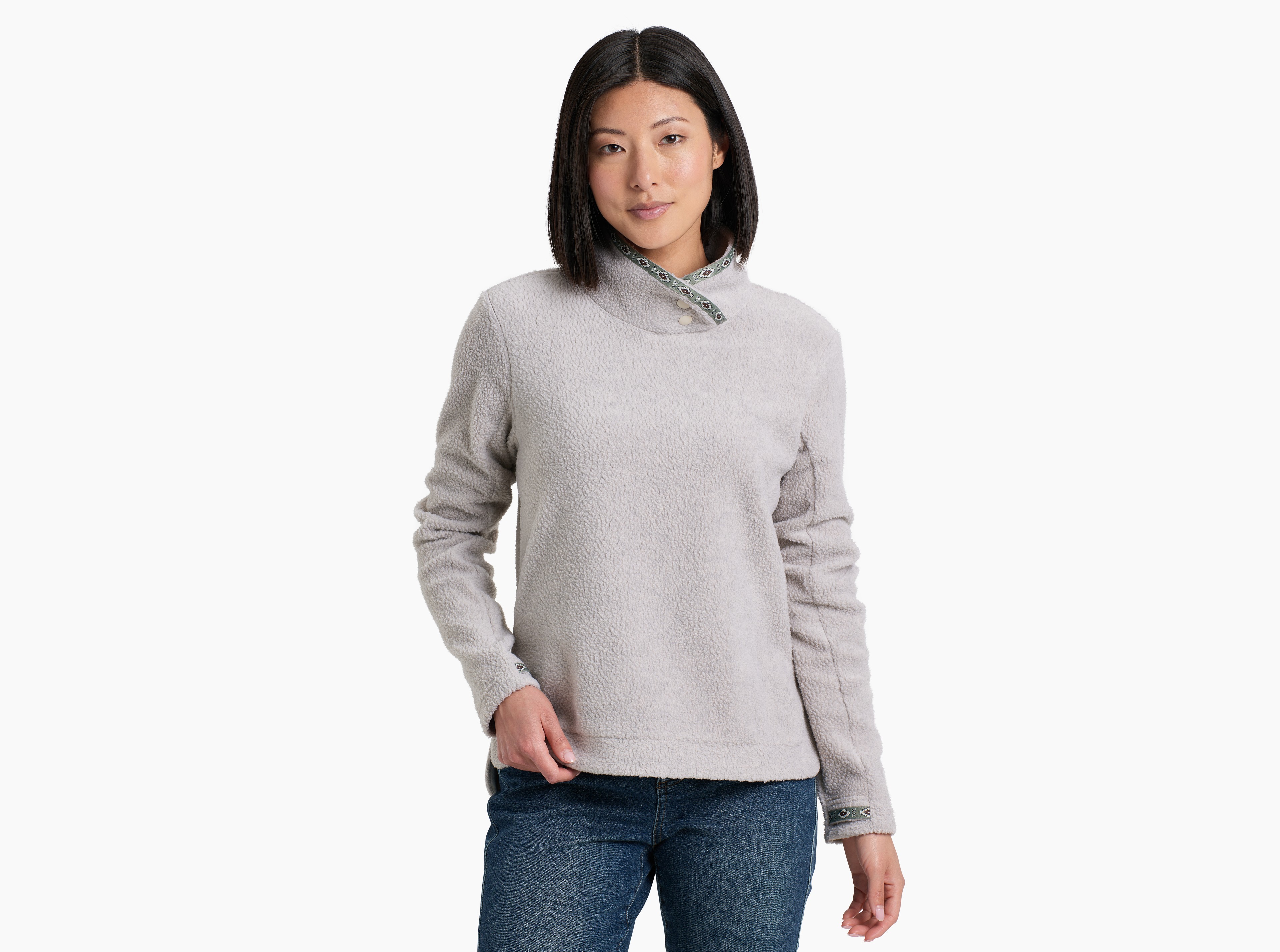 KUHL Hygge Snap Pullover NATURAL Front