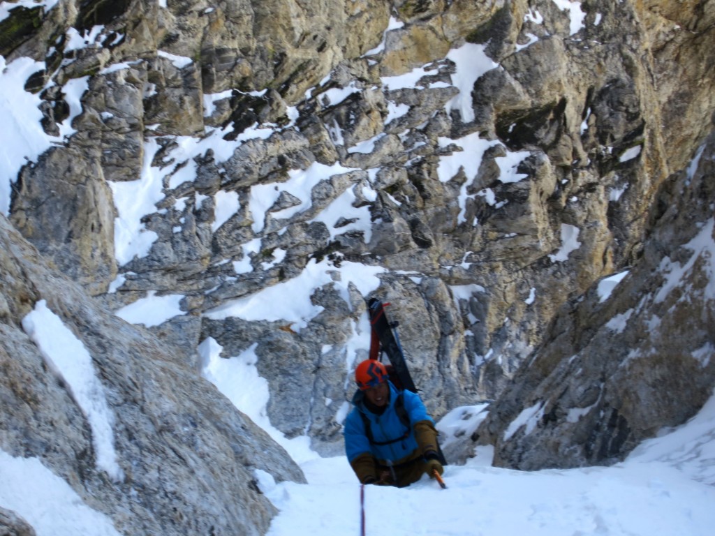 Brett pulling over the ice bulge