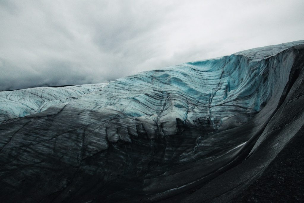 white and gray glacier during daytime