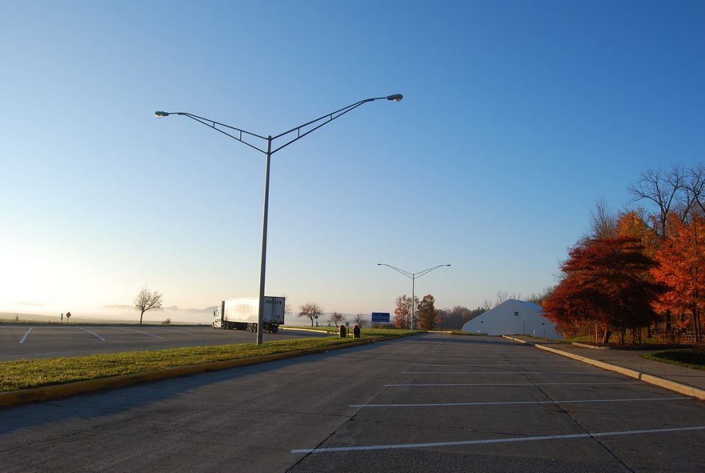 rest stop near highway