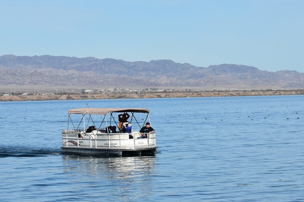 pontoon on body of water