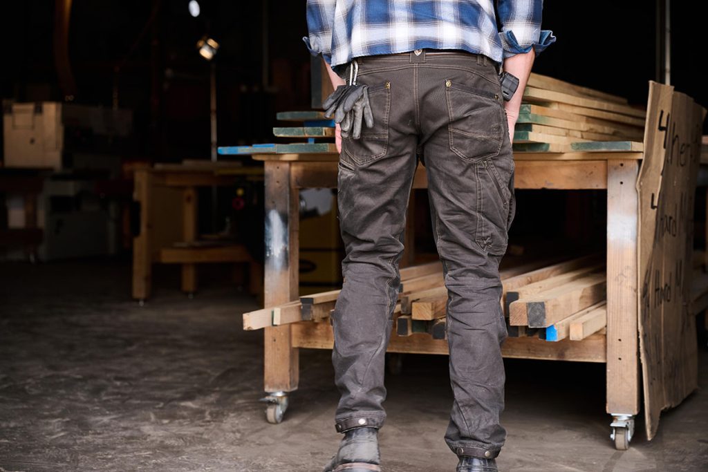 Man standing in a workshop