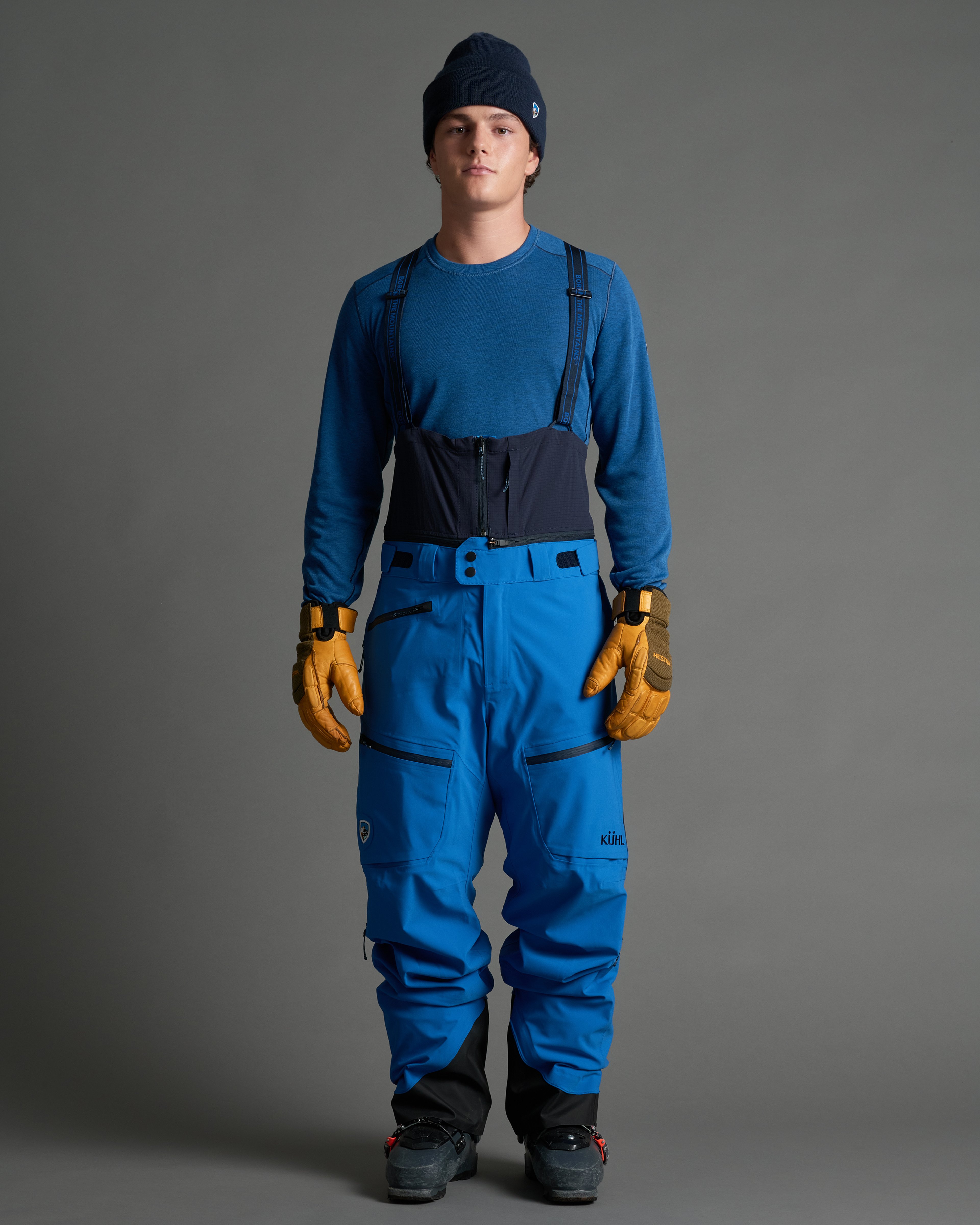 KUHL M's The Defiant Bib KUHL BLUE Front