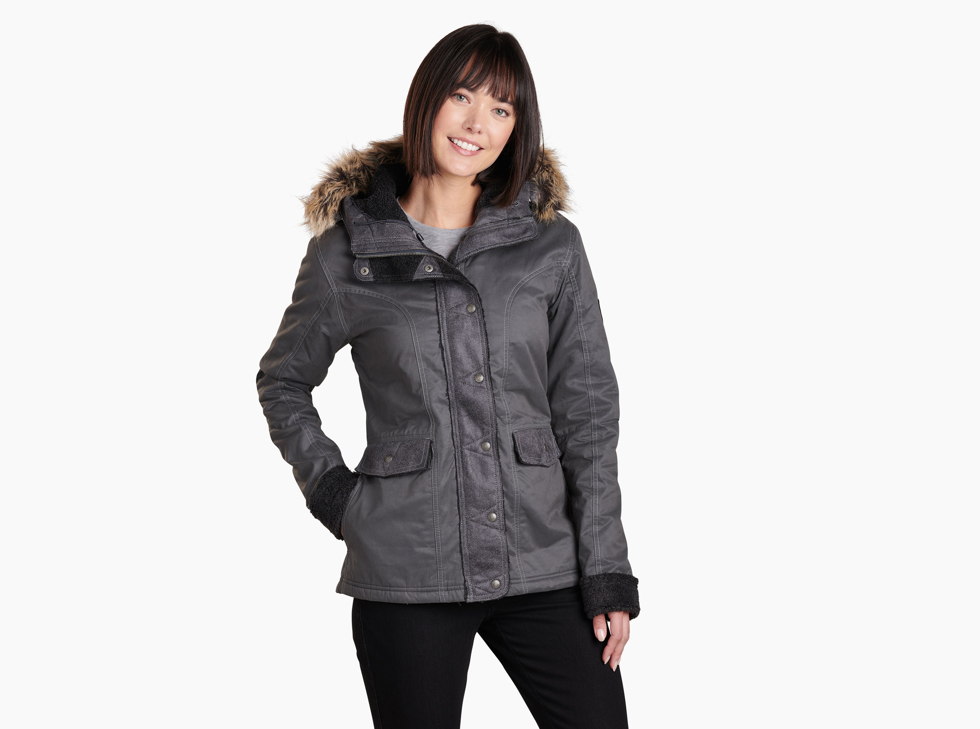 KUHL W's Arktik Jacket CARBON Front