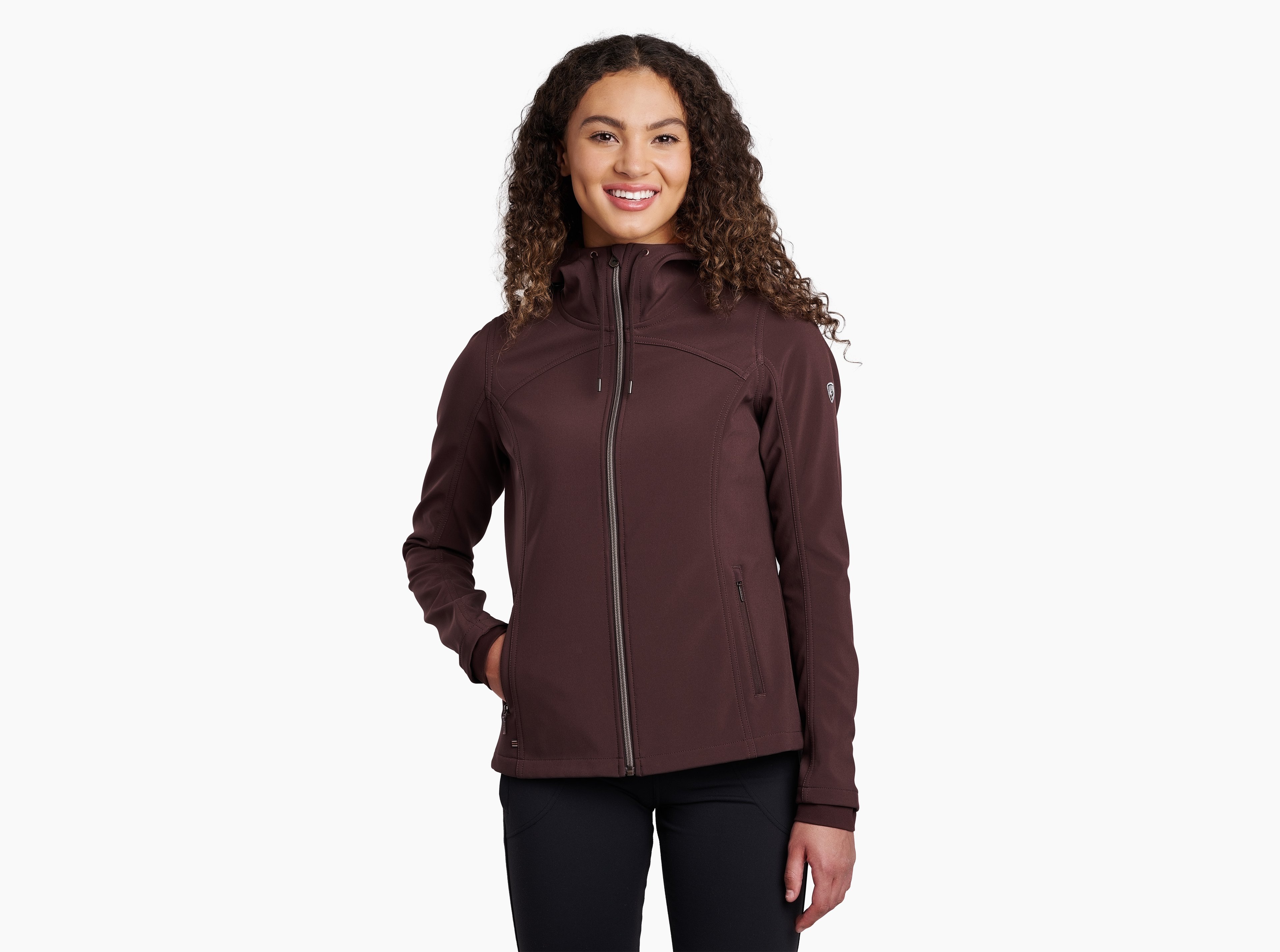 KUHL W's Frost Softshell Hoody GANACHE Front