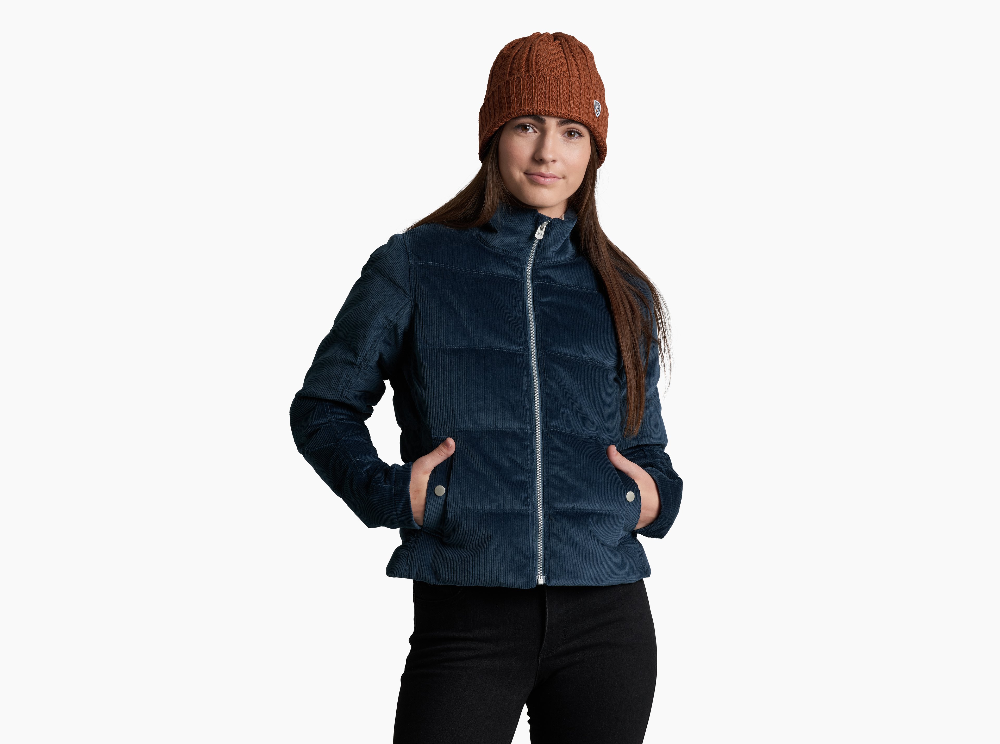 KUHL W's Astrid Down Jacket METAL BLUE Front