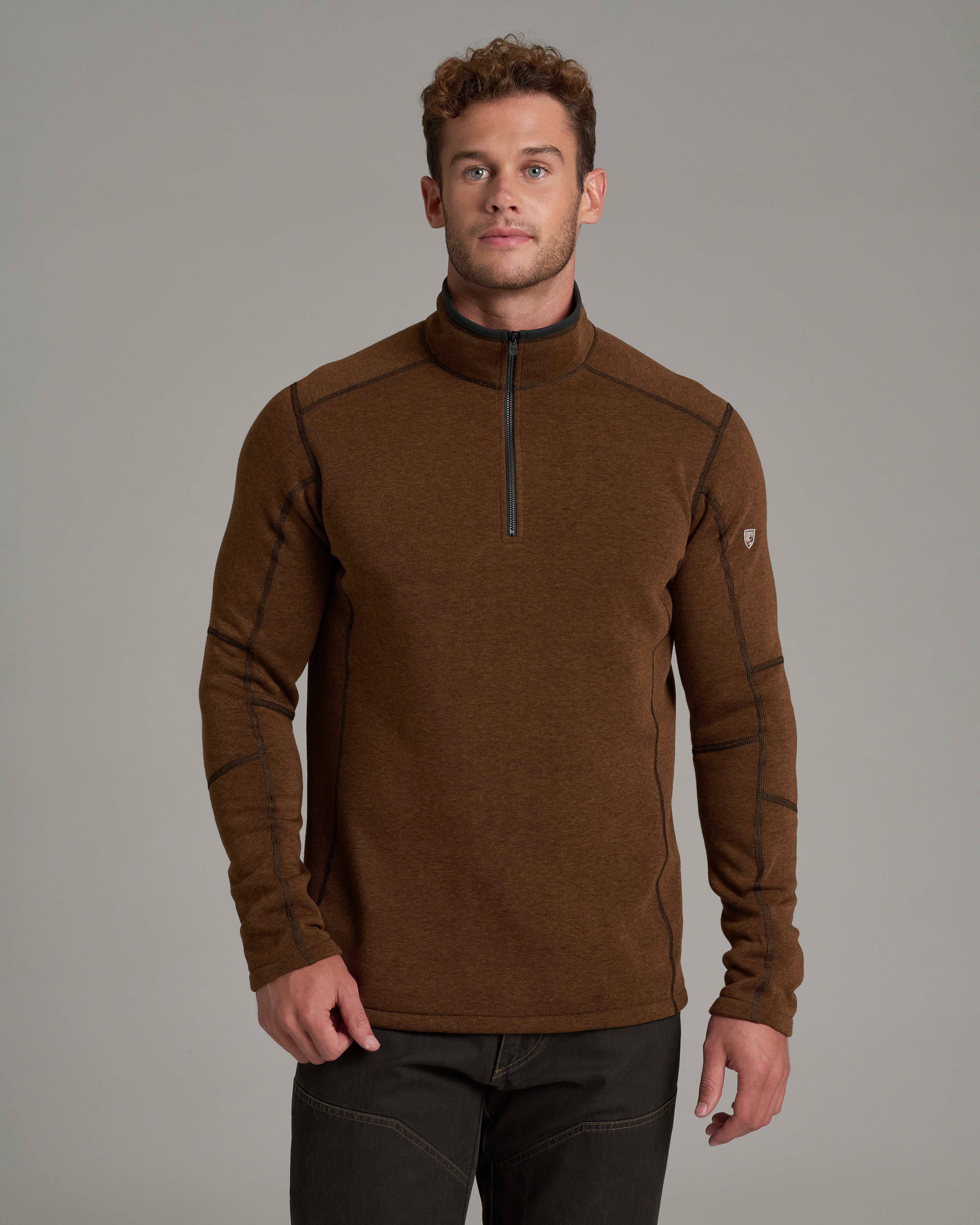 KUHL Revel 1/4 Zip SADDLE BROWN Front