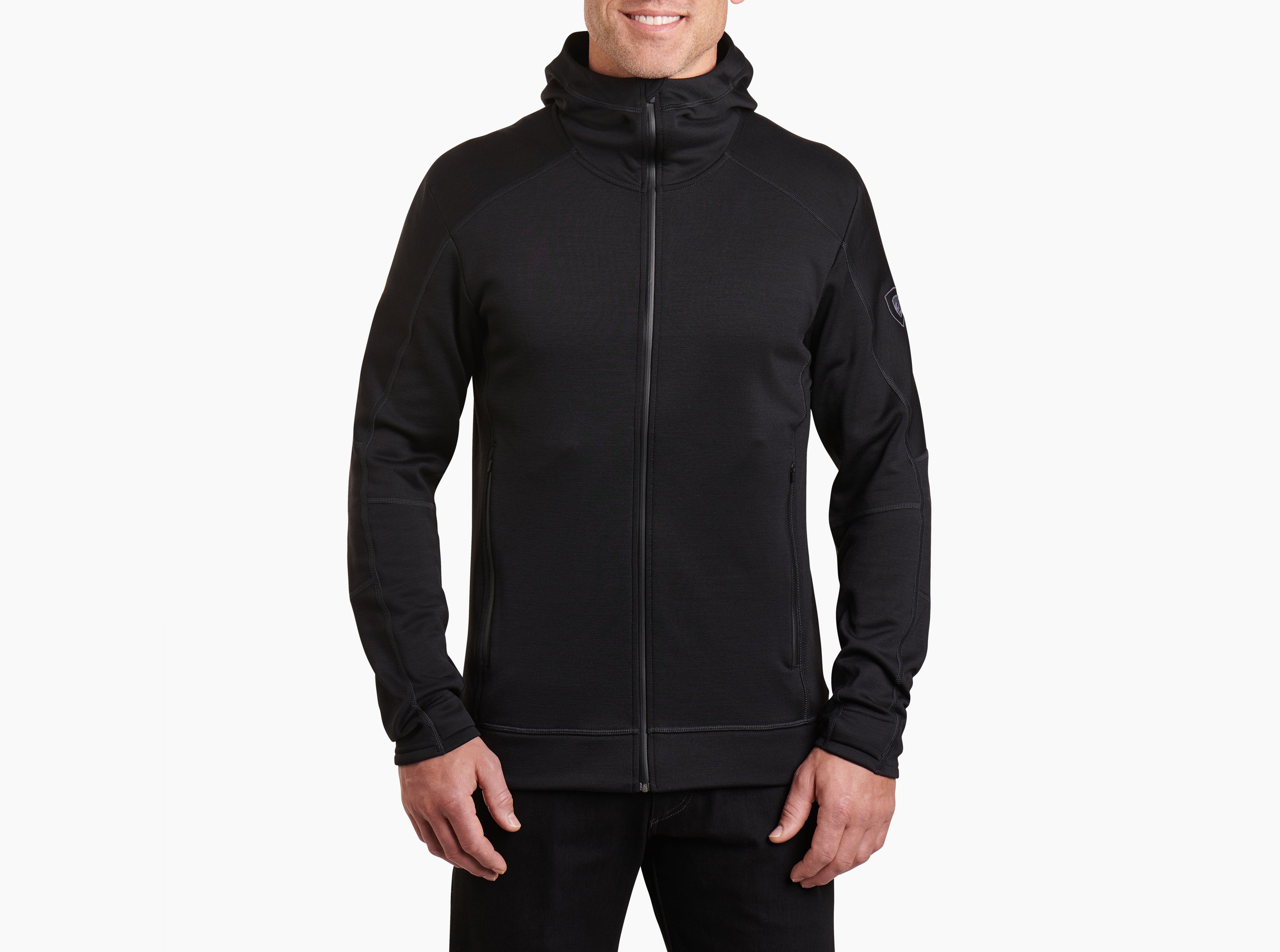 KUHL M's Dynawool Skuba Hoody RAVEN Front
