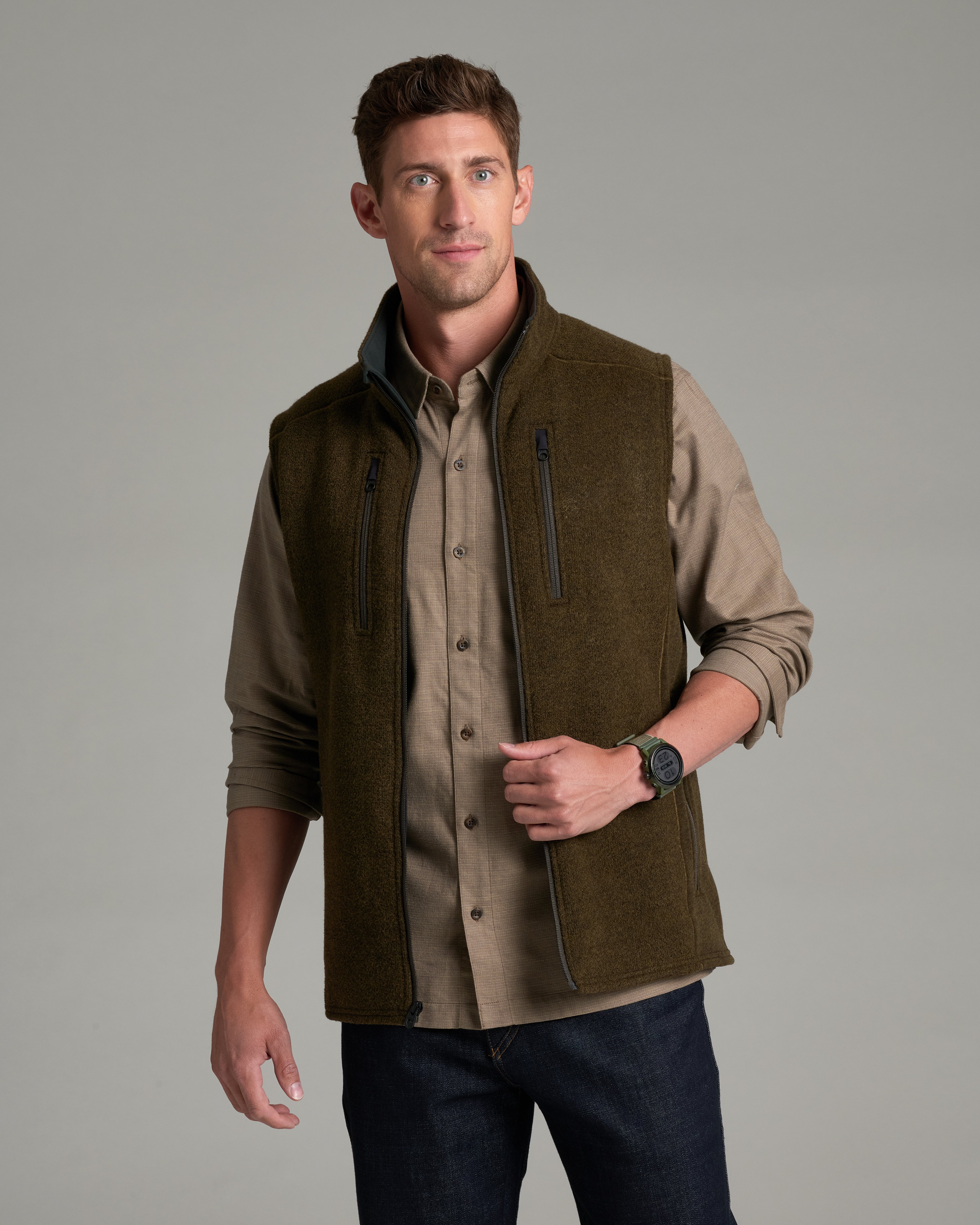 KUHL Interceptr Vest DARK ROAST Front