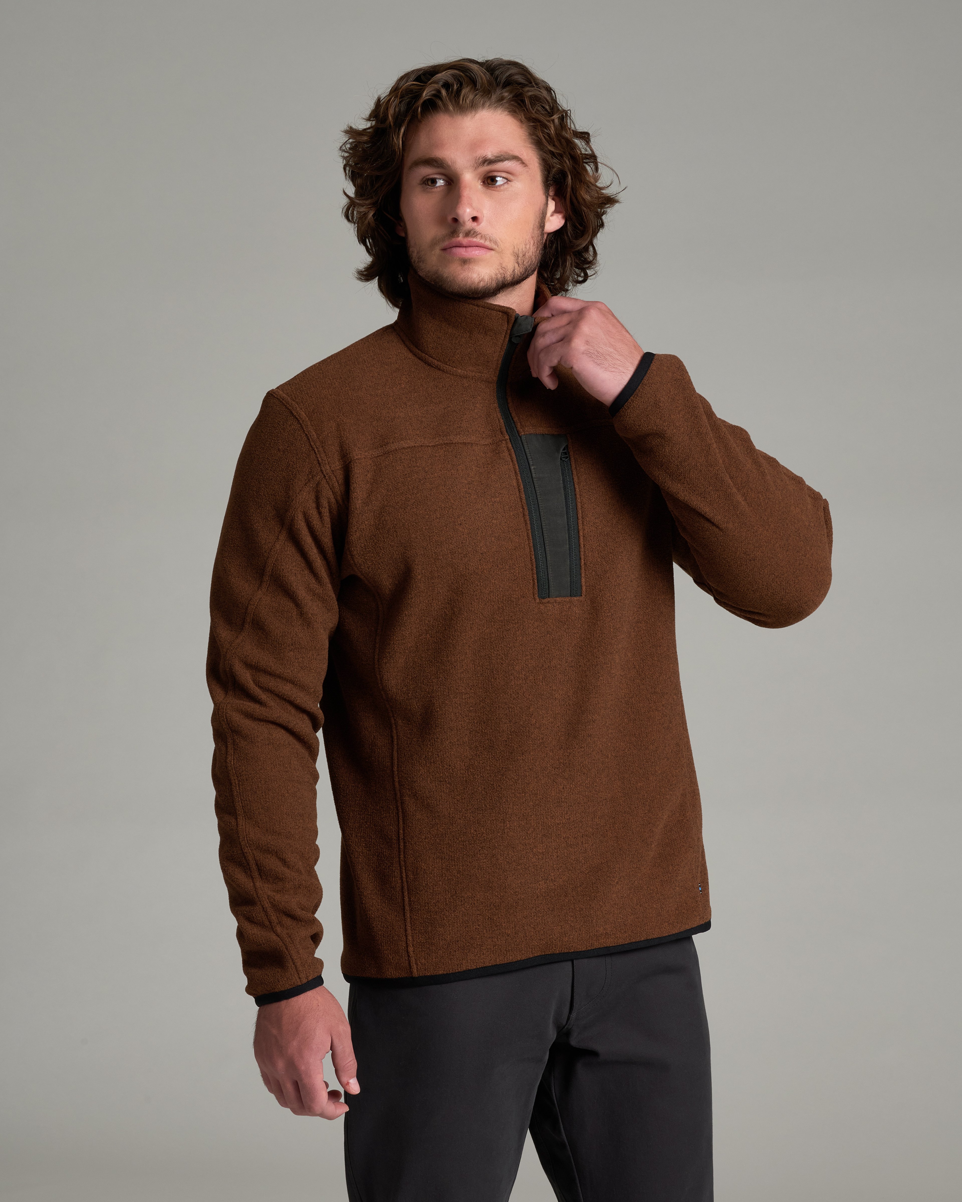 KUHL Skorchr Fleece 1/4 Zip VINTAGE LEATHER  Front