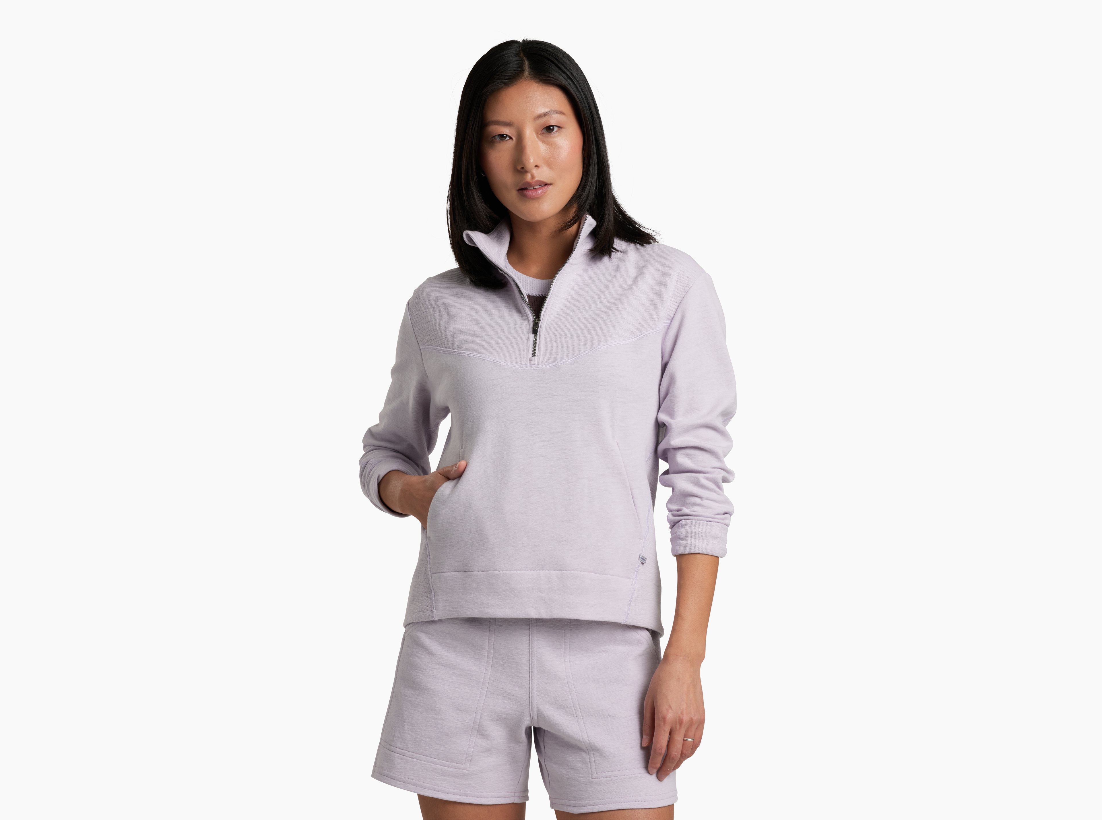 KUHL Lola 1/2 Zip LILAC Front