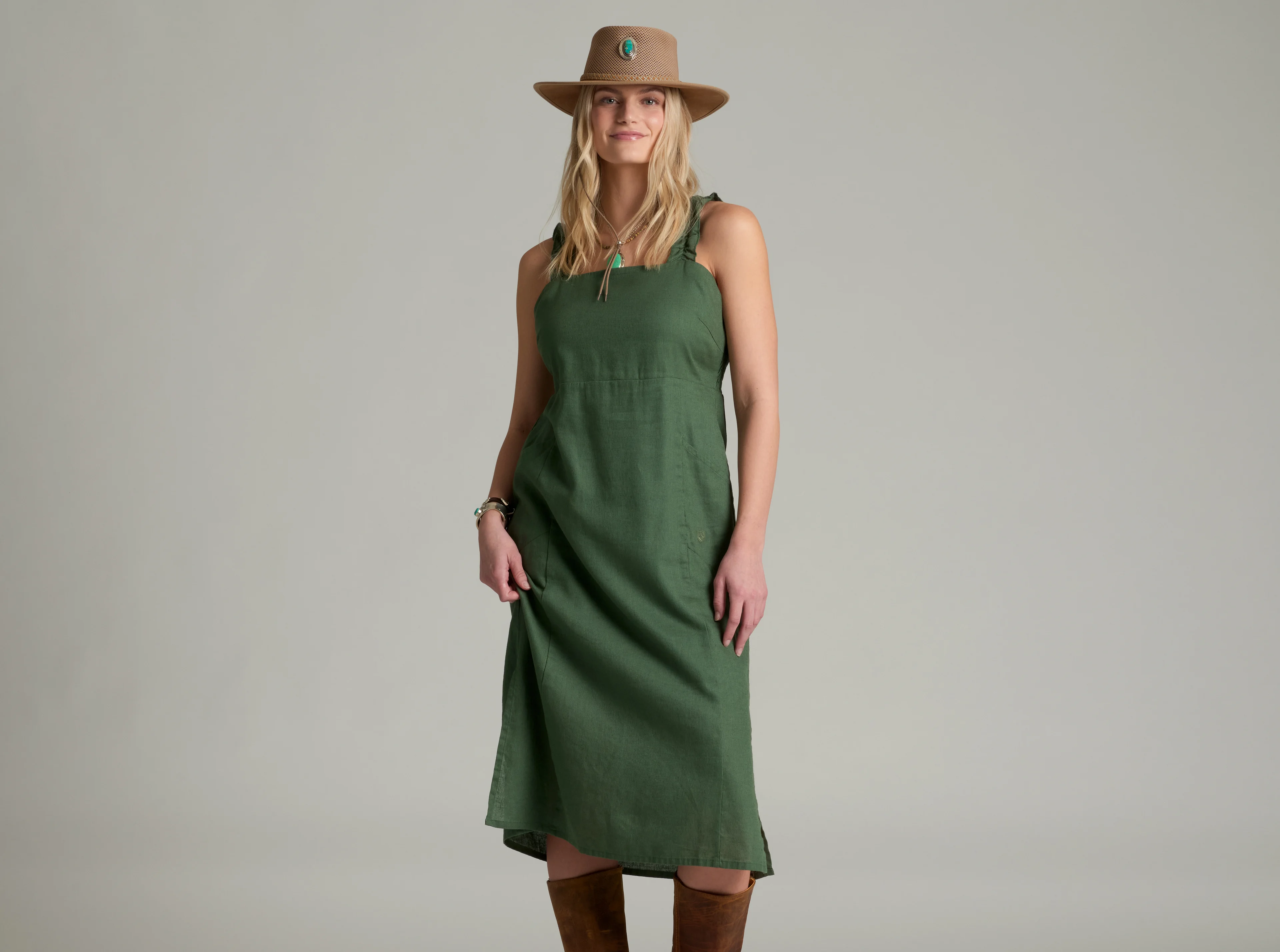 KUHL Luisa Dress SMOKED PINE Front