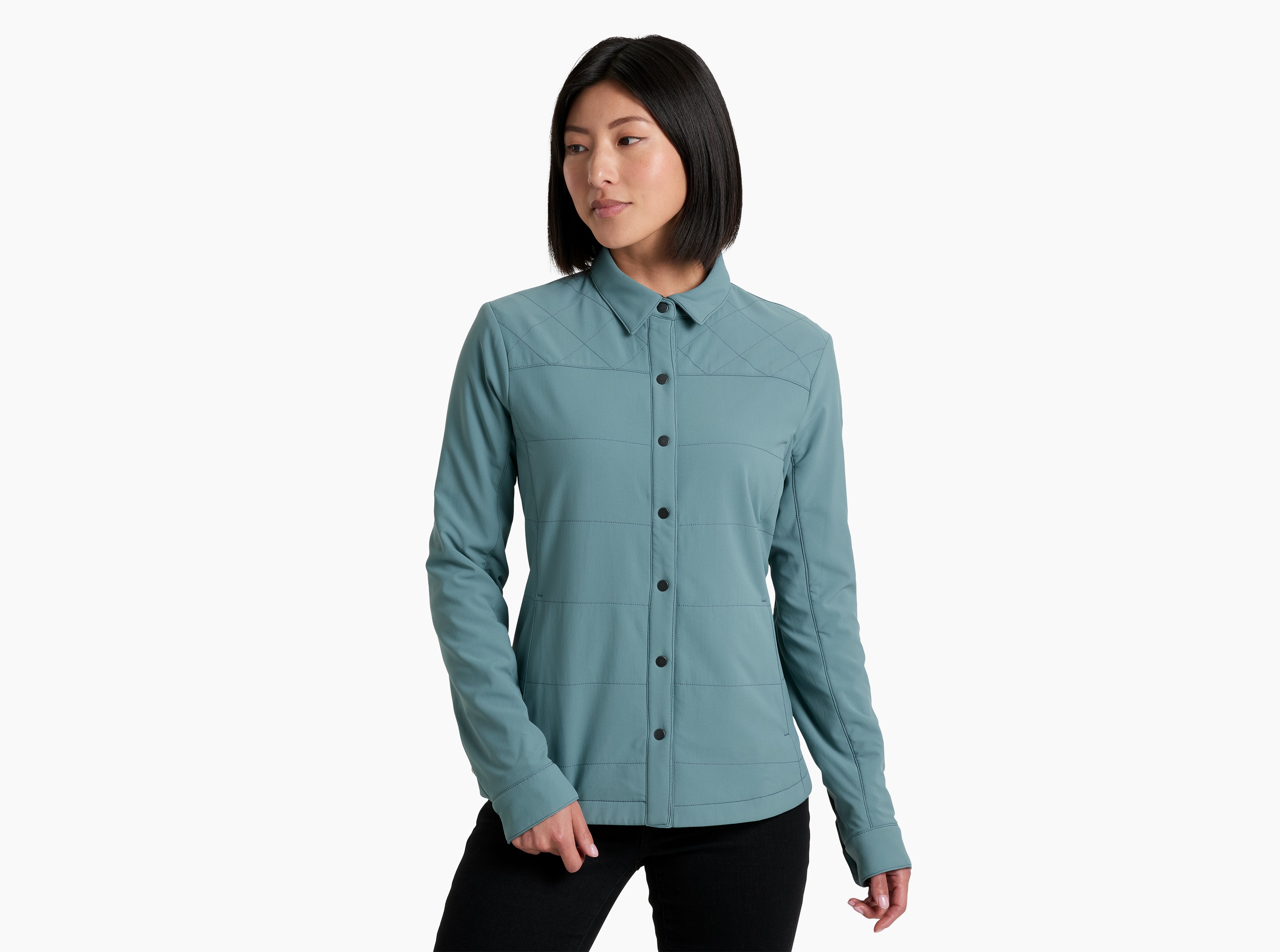 KUHL Aurora Shirtjak MINERAL BLUE Front