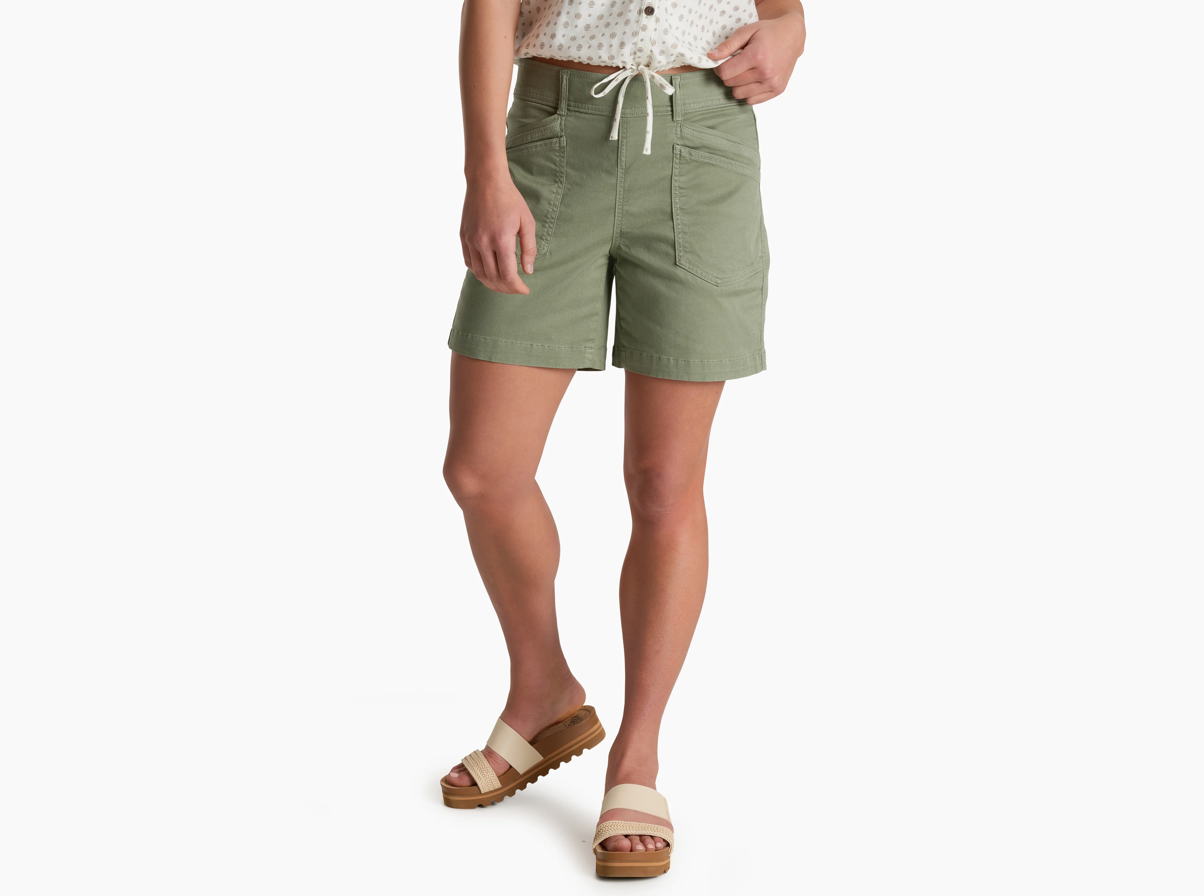 KUHL Kultivatr Pull On Short 6" SLATE GREEN Front