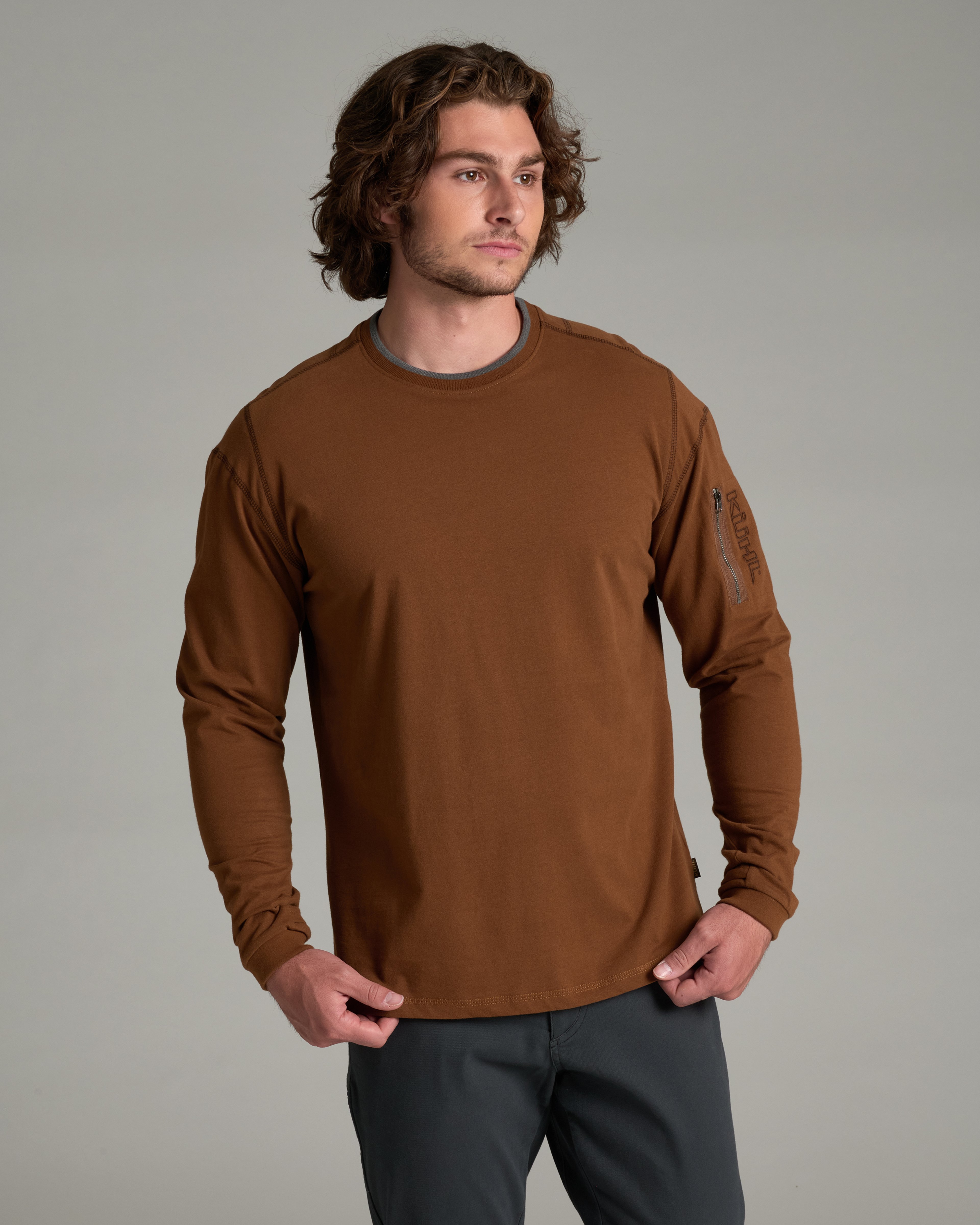 KUHL Kommando Crew LS SADDLE BROWN Front