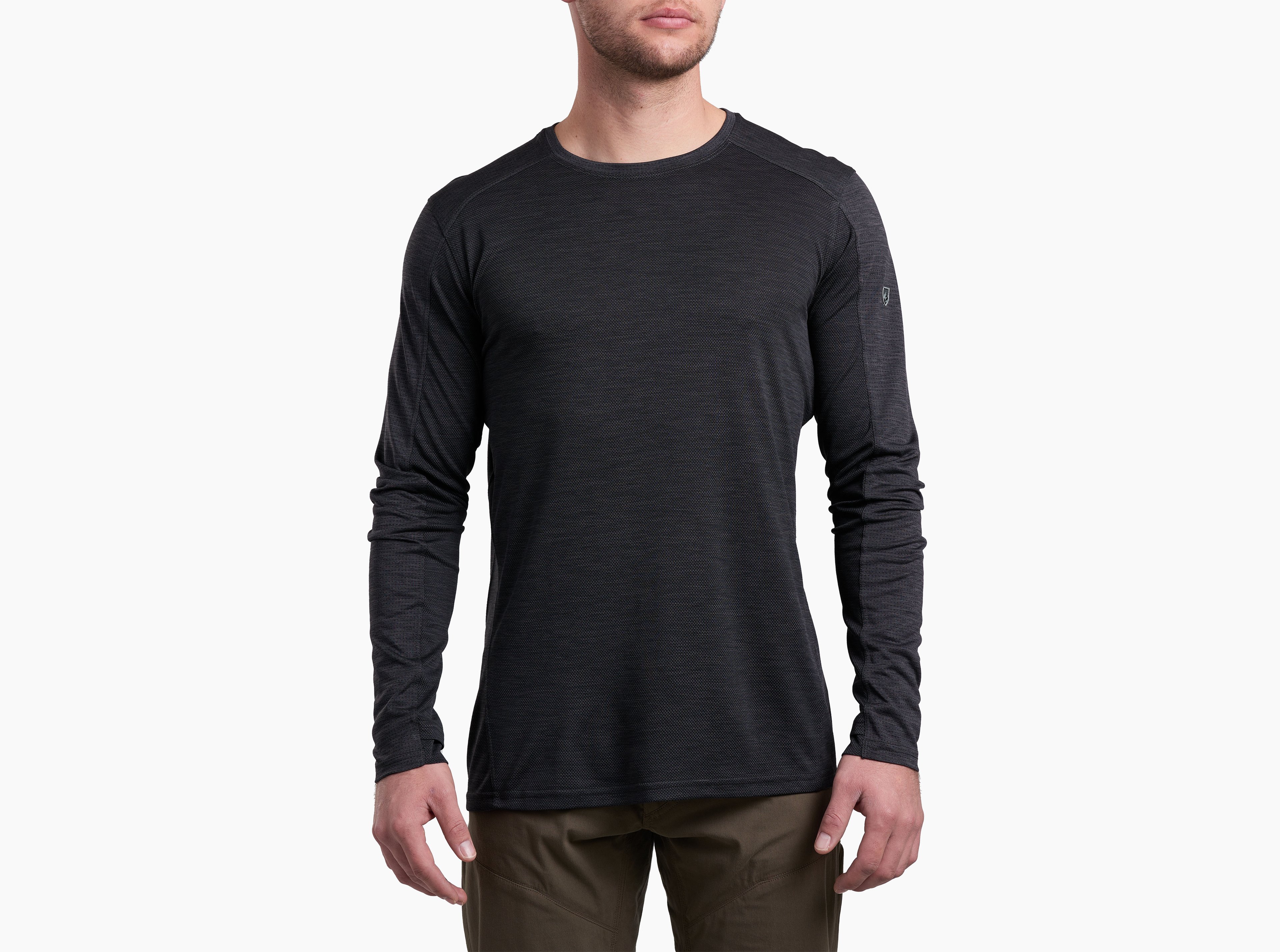 KUHL KUHL Engineered Crew LS BLACK Front