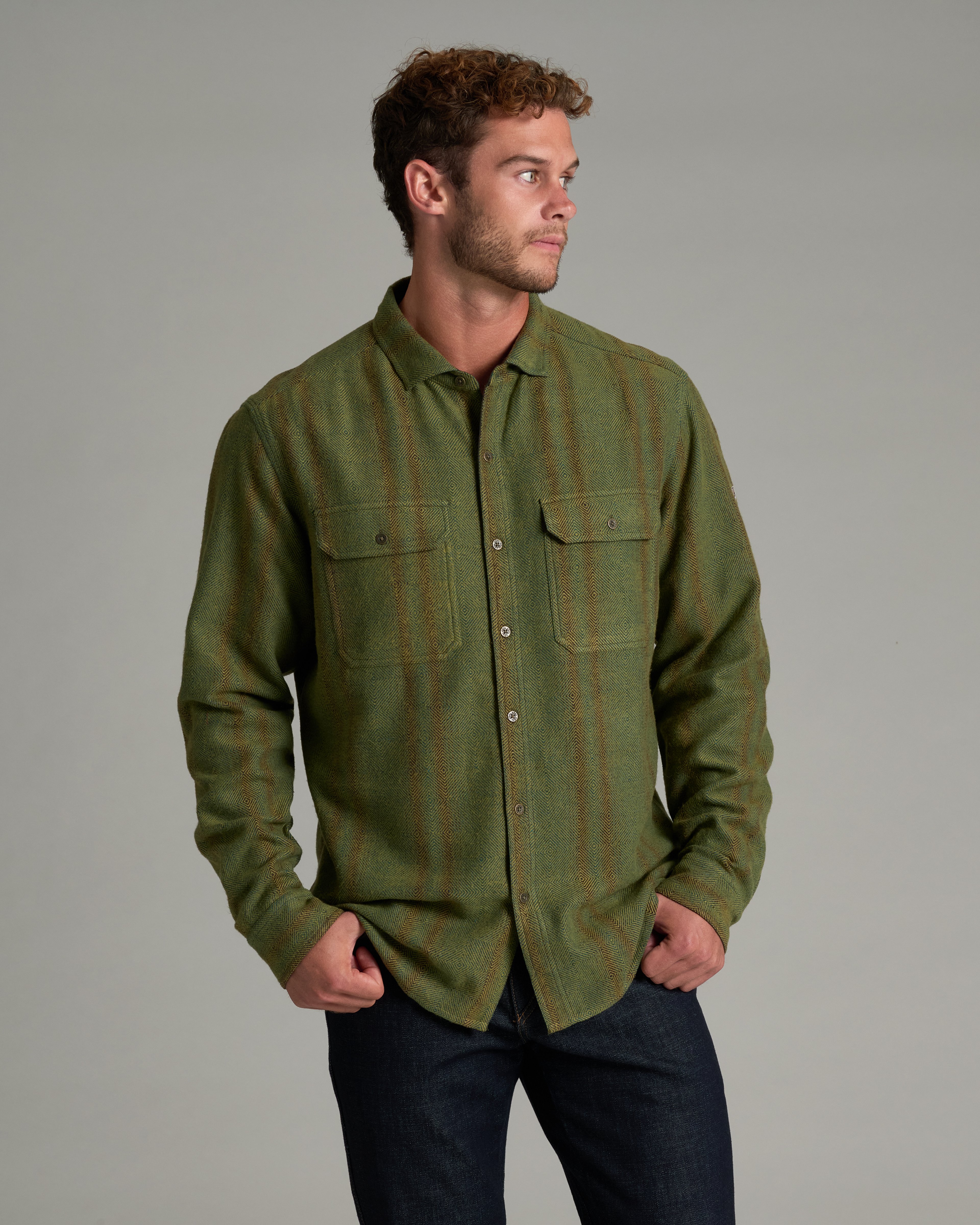 KUHL Psyk-Out LS KALEIDOSCOPE GREEN  Front