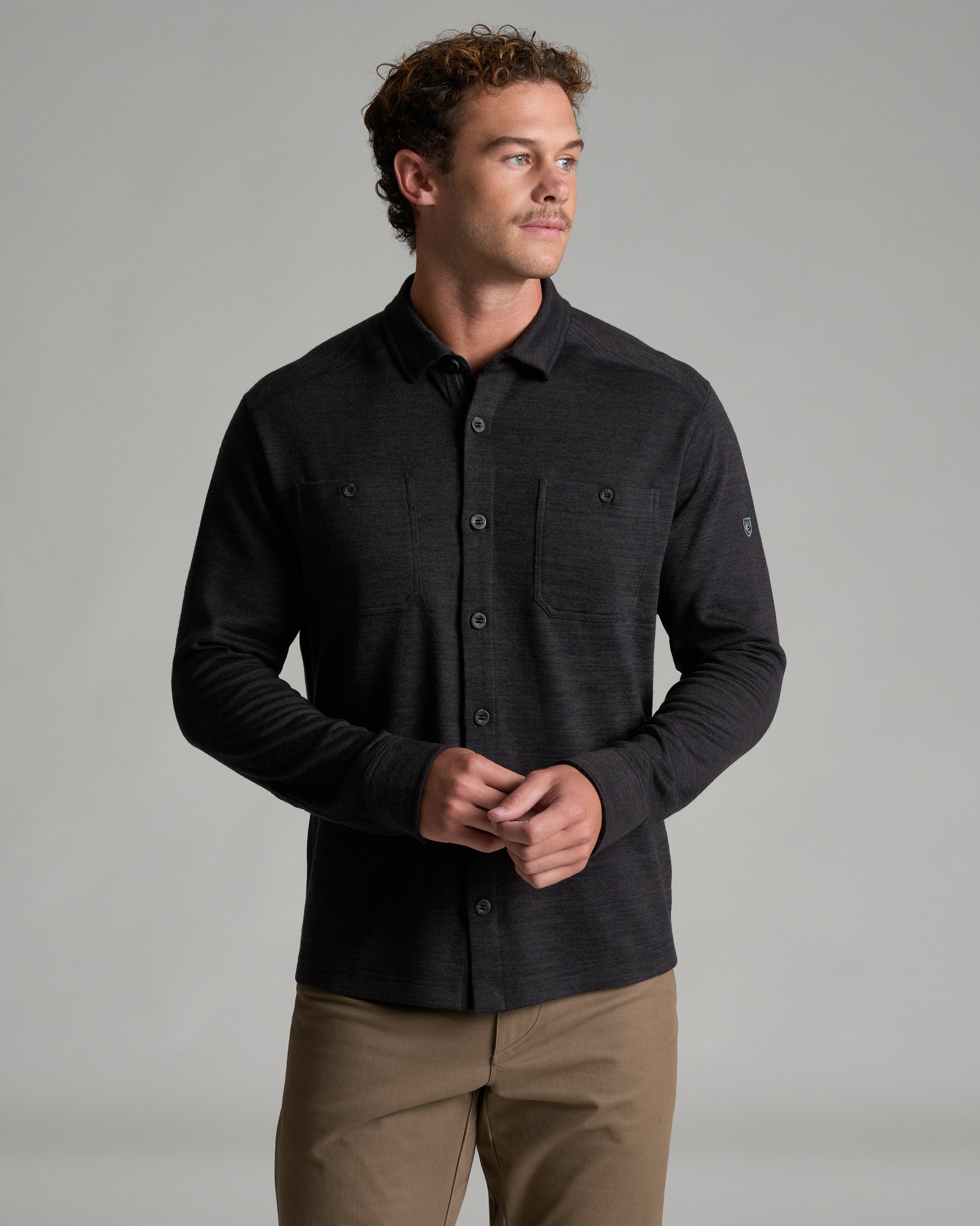 KUHL Ryzer Button Down BLACKOUT Front