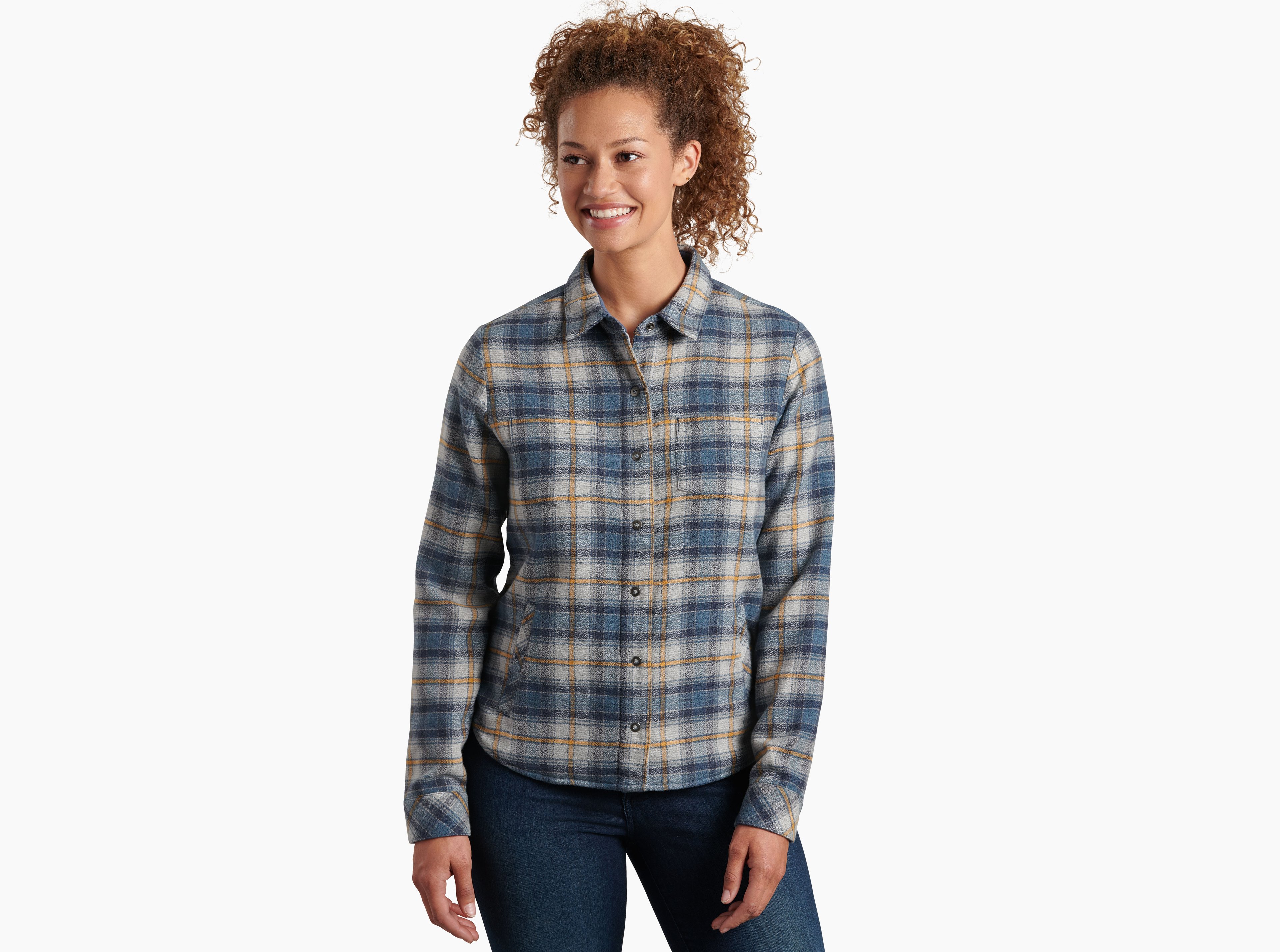 KUHL W's Kraftwerk Flannel DEEP STORM Front