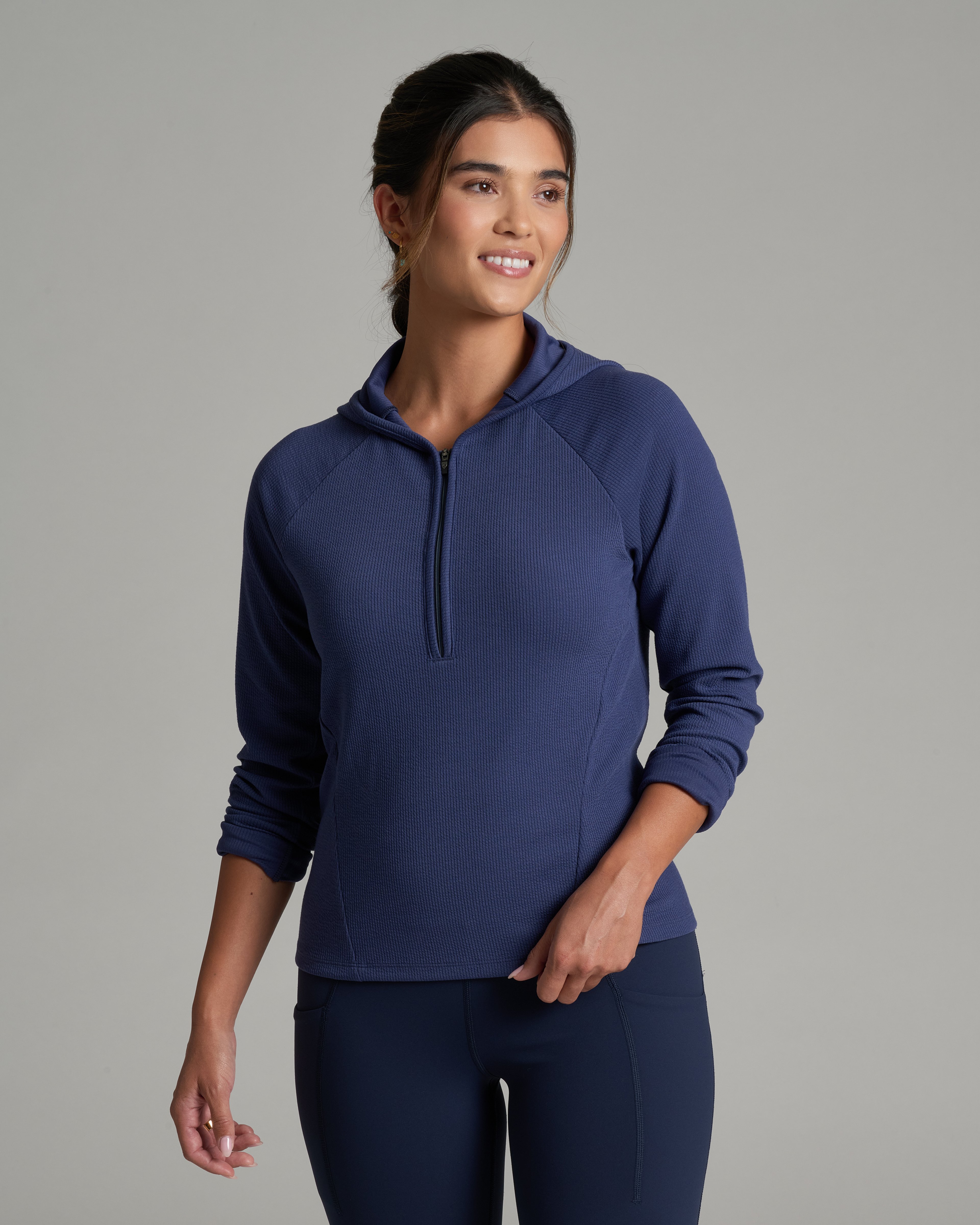 KUHL Remi 1/2 Zip Hoody DEEP PERIWINKLE Front